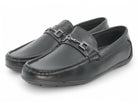 Black Orlan Moccasin Slip On