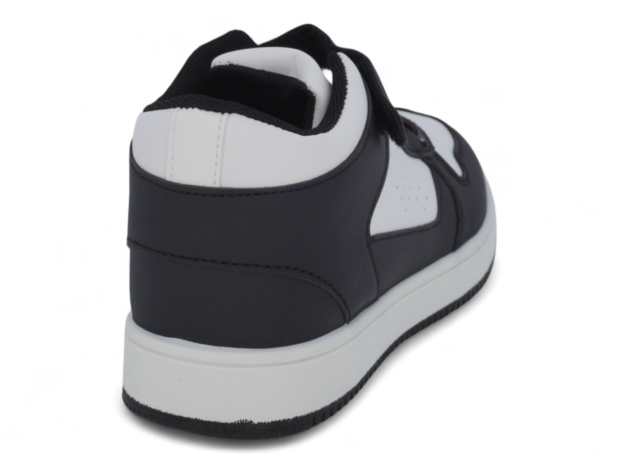Toddler Black & White Mid Top Sneaker 2.0