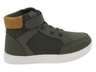 Toddler Olive & Beige High Top Sneaker