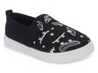 Toddler Black Skater Canvas Slip On