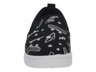 Toddler Black Skater Canvas Slip On