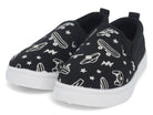 Toddler Black Skater Canvas Slip On