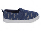 Toddler Blue Shark Canvas Slip On