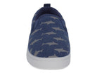 Toddler Blue Shark Canvas Slip On