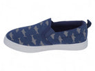 Toddler Blue Shark Canvas Slip On