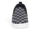 Boys' Black & Gray Checkered Slip On