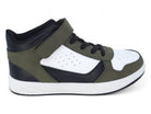 Boys' Black & Olive High Top Sneaker