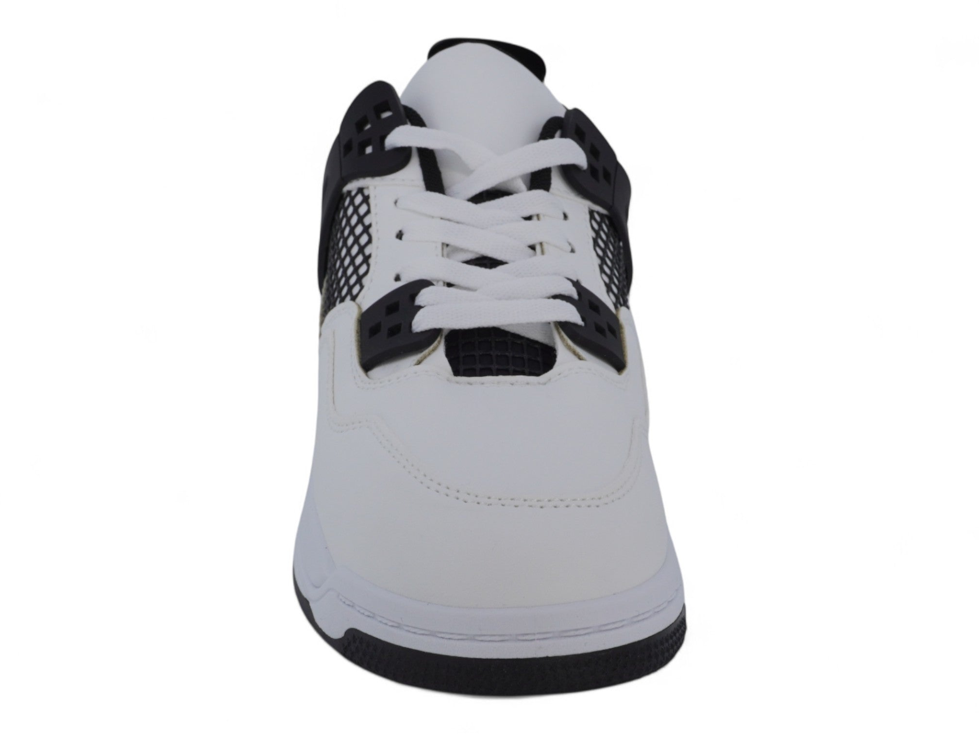 Boys' Black White Net Sneaker