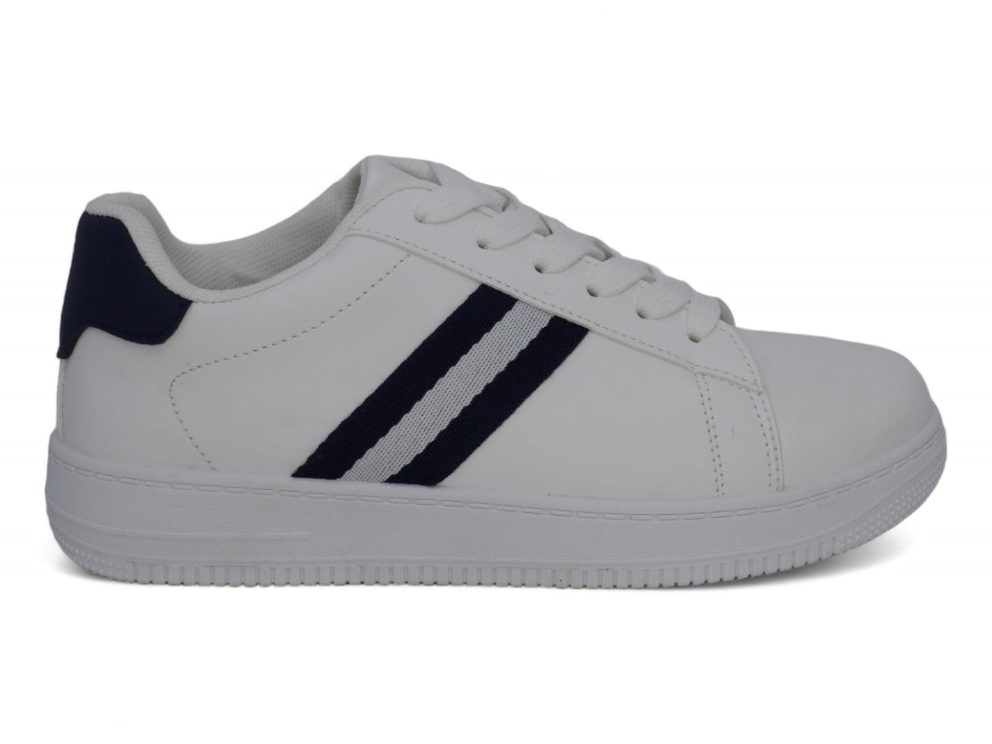 Boys' Navy Stripe Sneaker