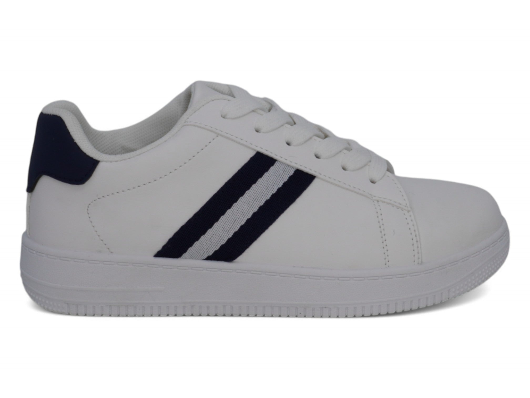 Boys' Navy Stripe Sneaker