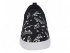 Boys' Black Skater Canvas Slip On