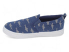 Boys' Blue Shark Canvas Slip On