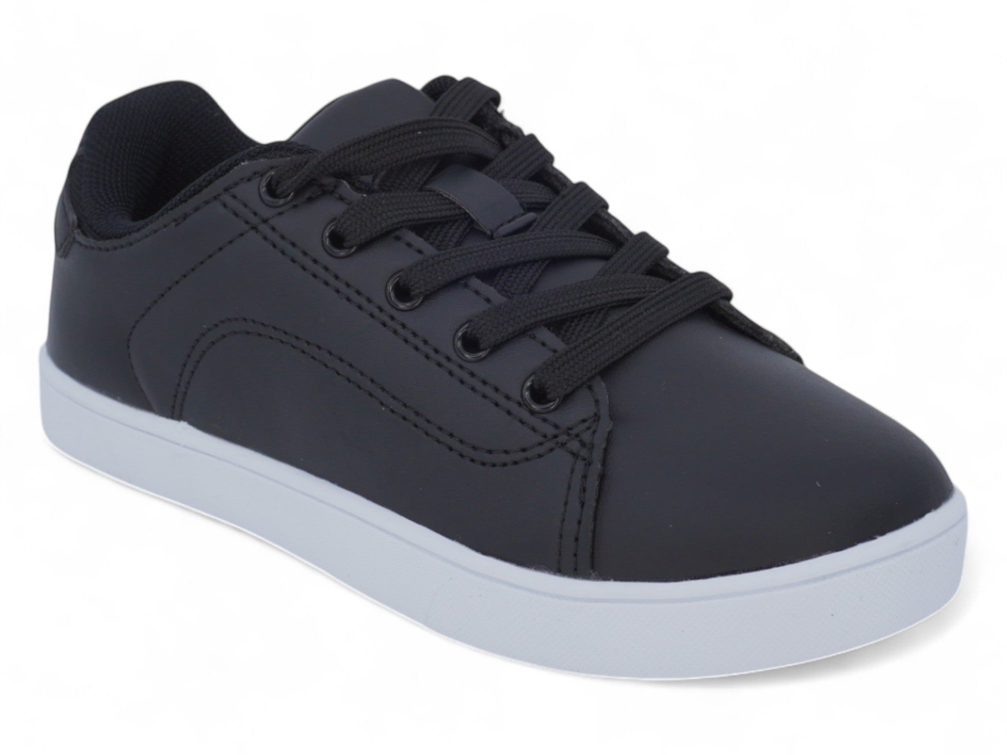 Boys' Black Lace Up Casual Shoe