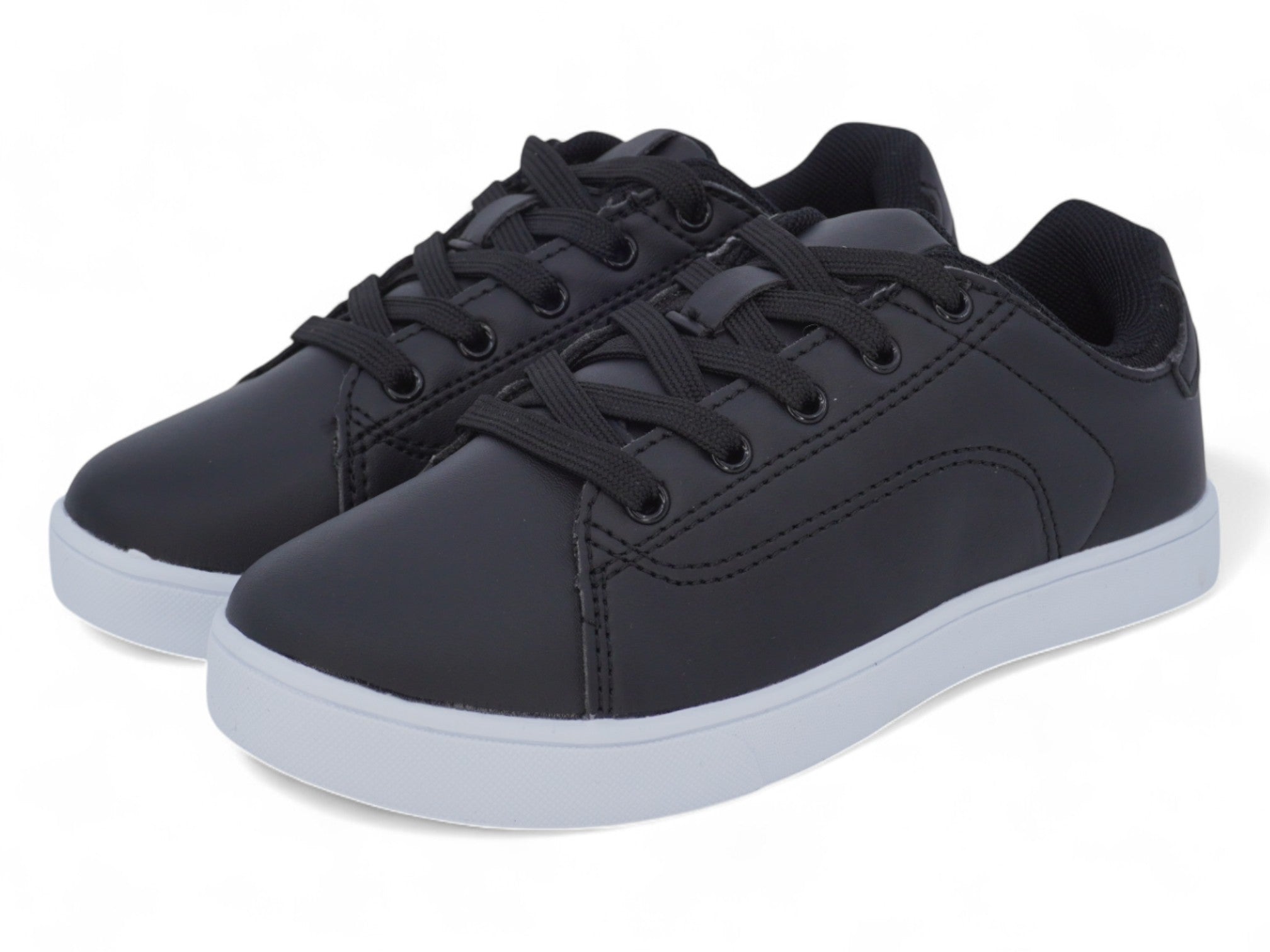 Boys' Black Lace Up Casual Shoe