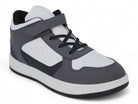 Boys' Black & Gray Mid Top Sneaker