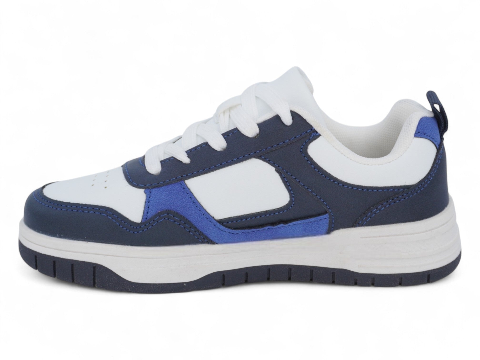Boys' Two Tone Blue Court Sneaker
