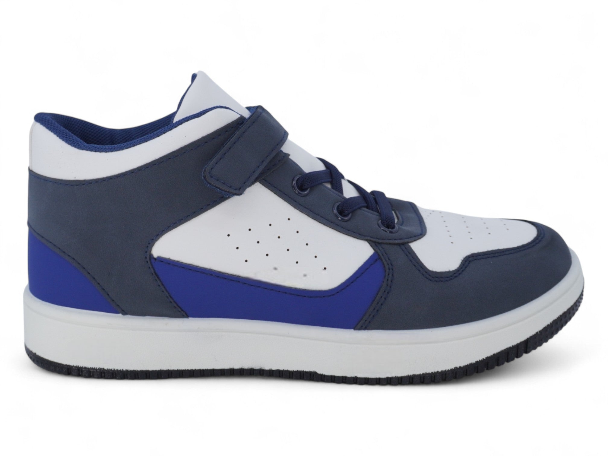 Boys' Two Tone Blue Mid Top Sneaker