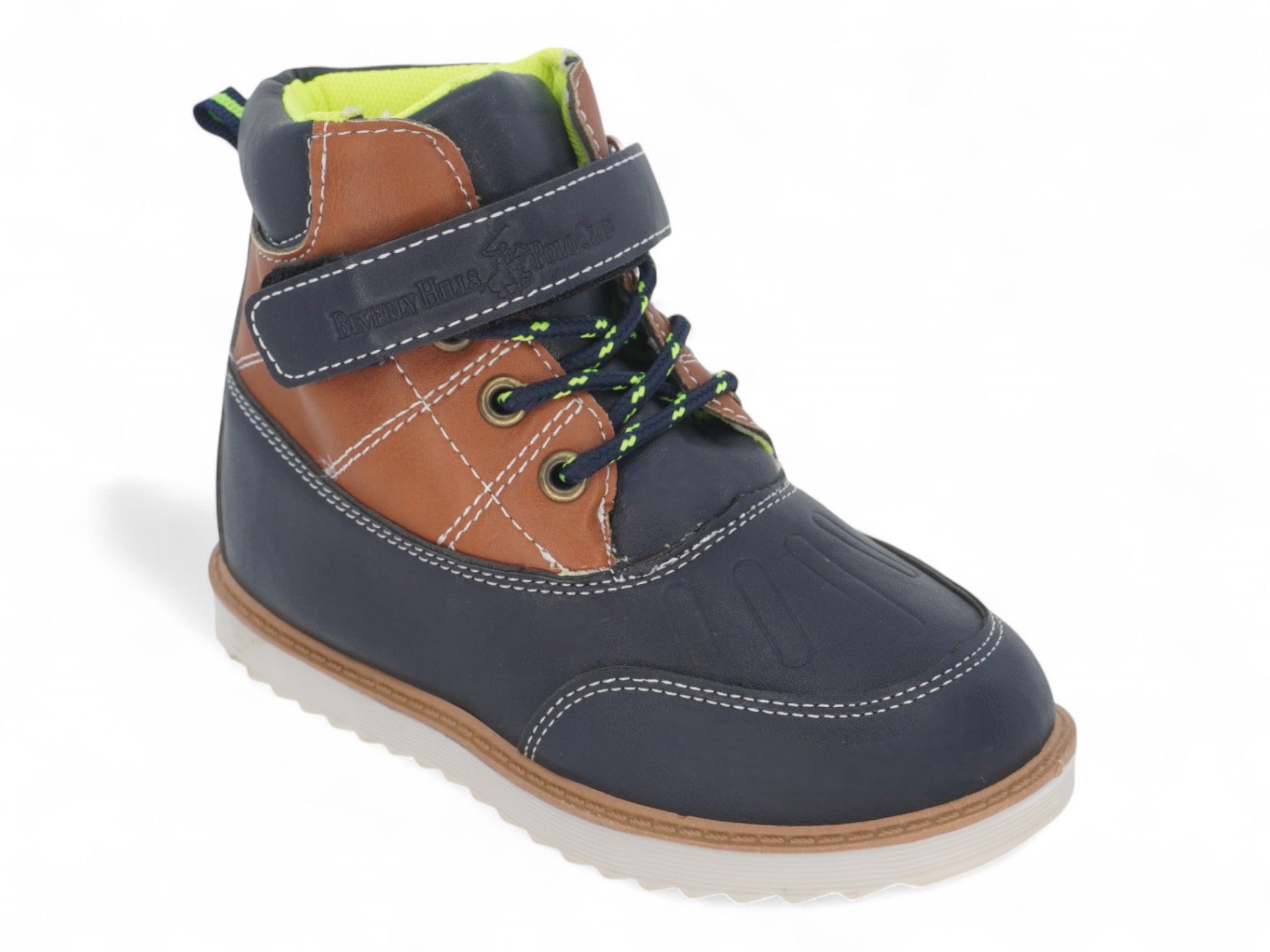 Toddler Navy & Tan Boot
