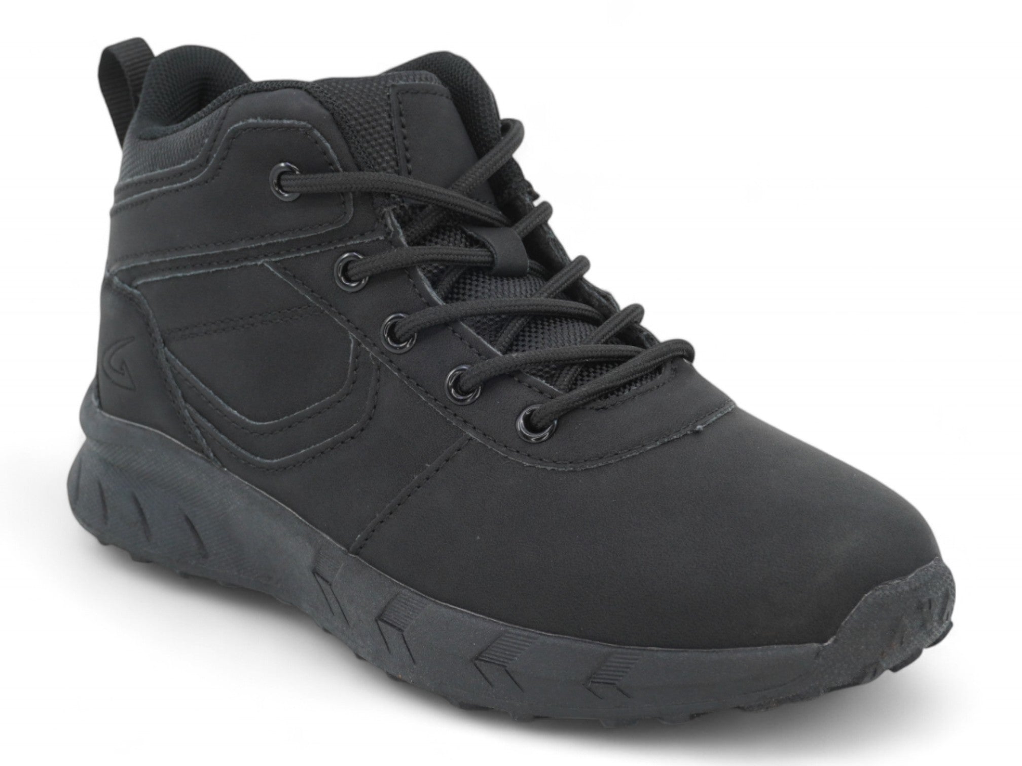 Boys' Black Lace Up Hiker Boot