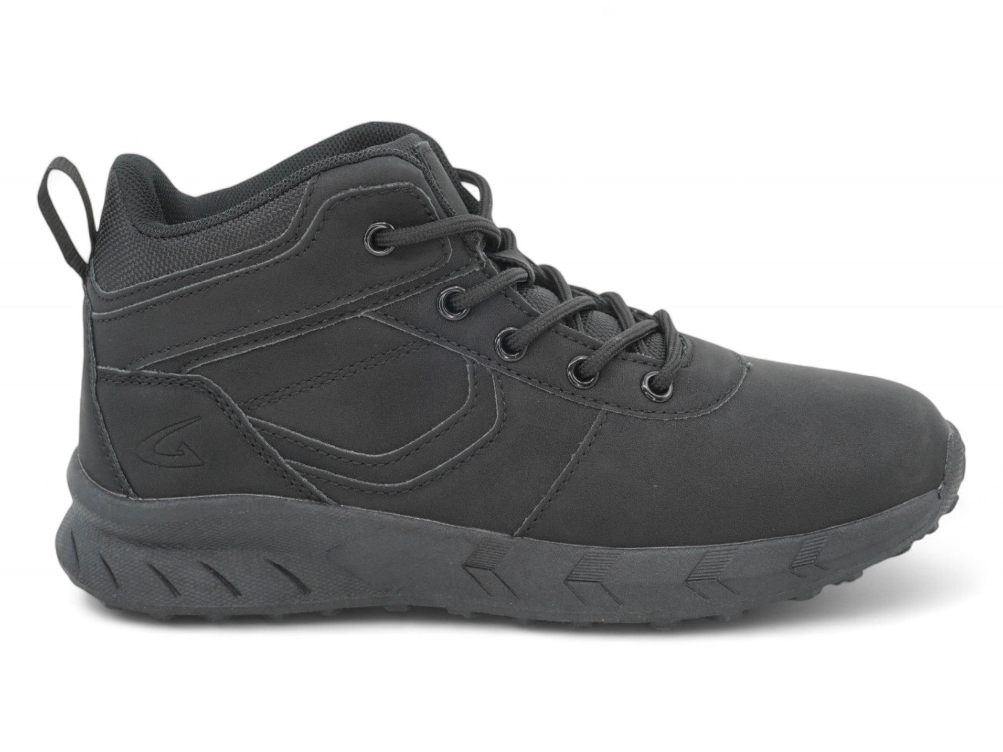 Boys' Black Lace Up Hiker Boot