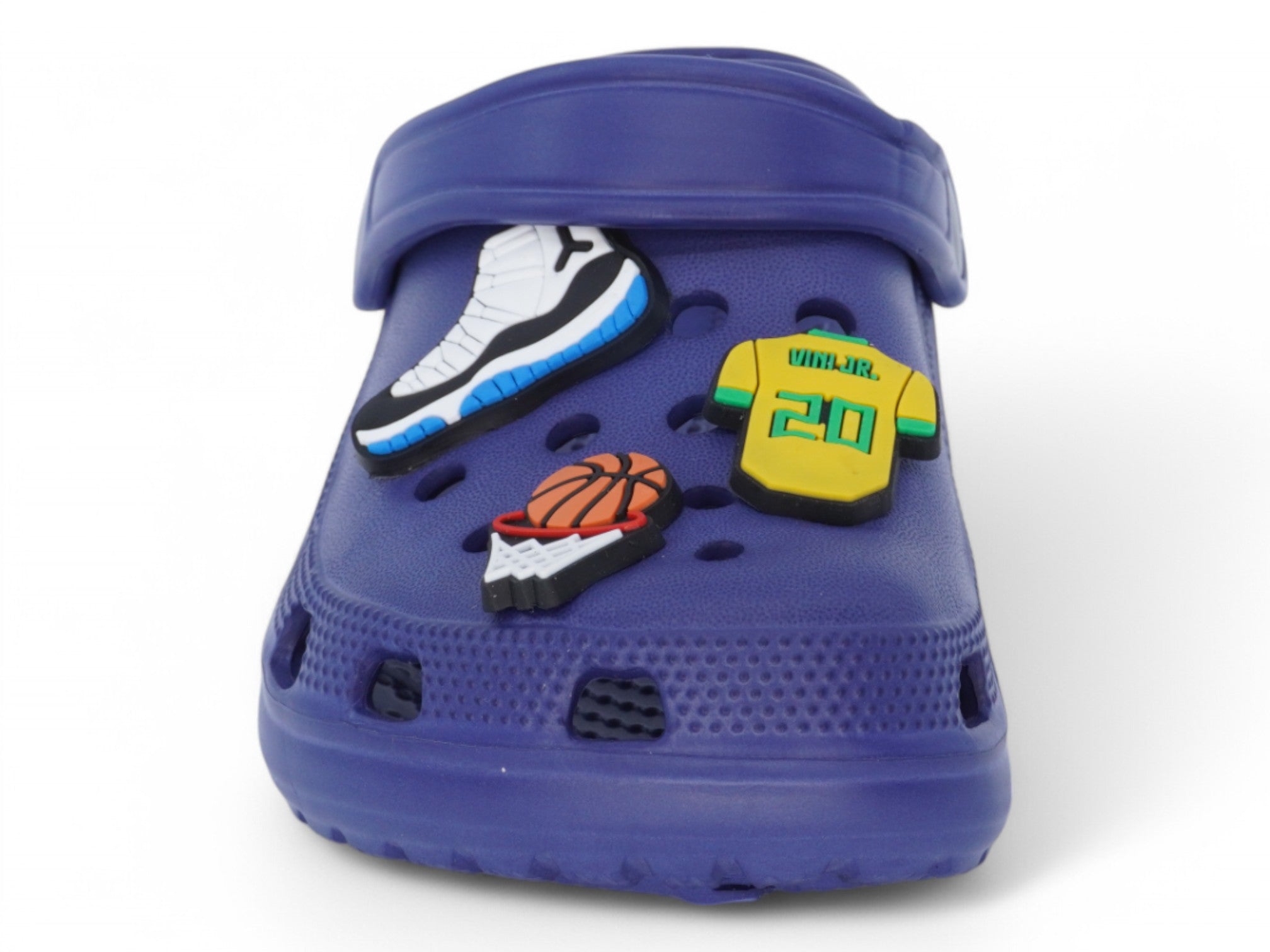 Boys' Navy Soccer Charm Clog