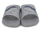 Boys' Gray Shark Slides