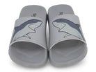 Boys' Gray Shark Slides